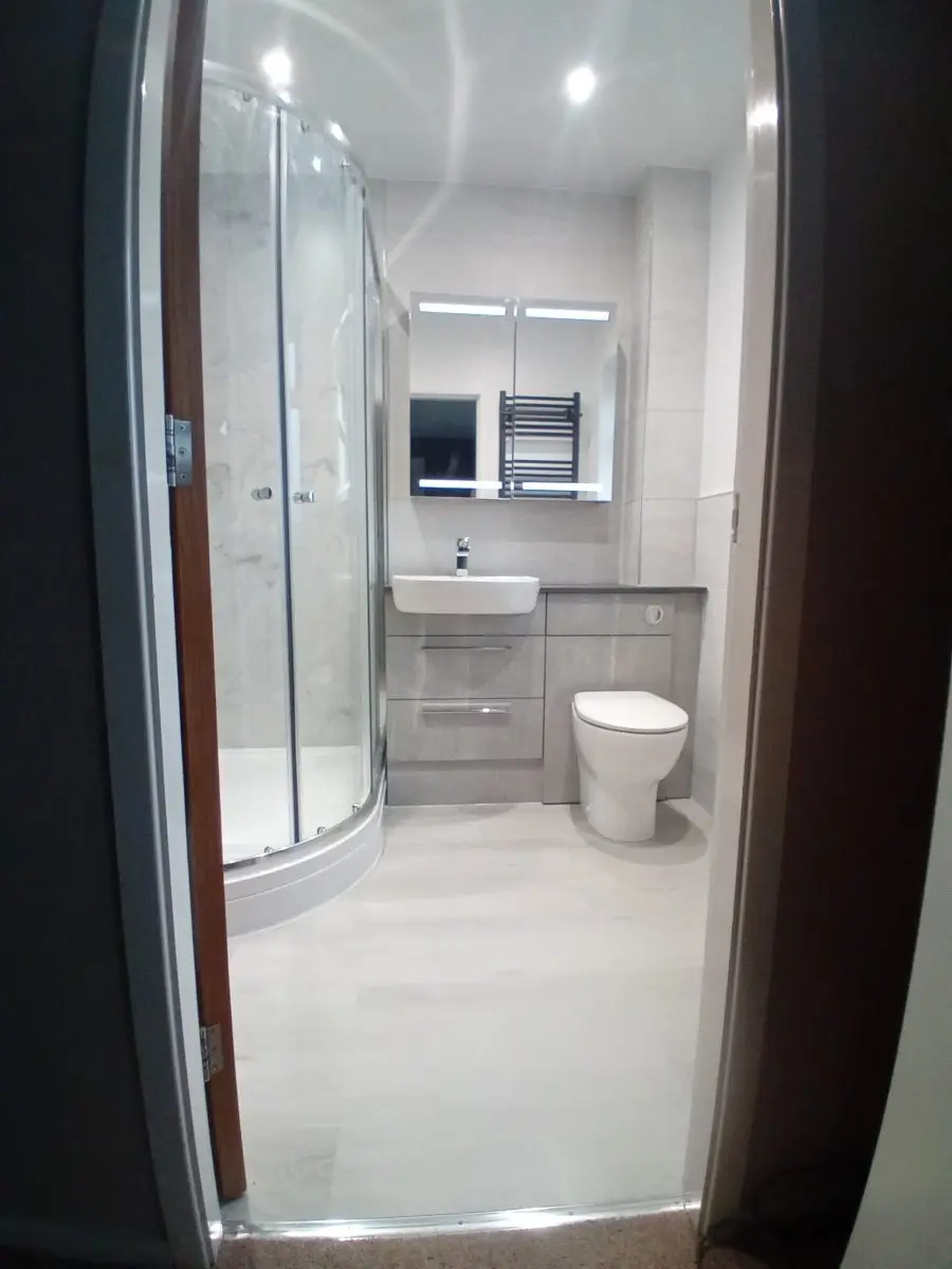 Wall-mounted toilet installation completed by APG Plumbing & Heating Services Ltd, Staffordshire